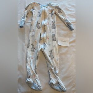 The Beaufort Bonnet Company Blue and Gray Bunny Footies